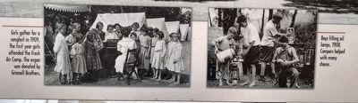 New Life for Children at the Detroit Free Press Fresh Air Camp Marker — lower left images image. Click for full size.