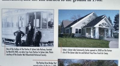 Sylvan Lake Inn: The Dream of Merrill B. Mills Marker Marker — top right images image. Click for full size.