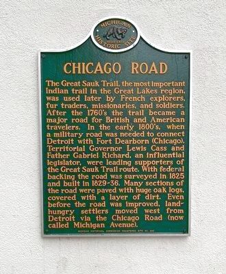 Chicago Road Marker image. Click for full size.