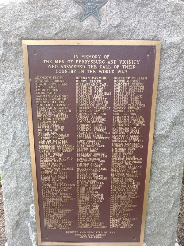 Perrysburg World War Memorial image. Click for full size.