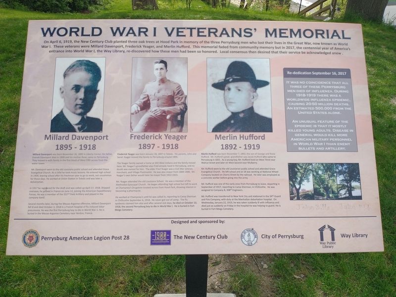 World War I Veterans' Memorial image. Click for full size.