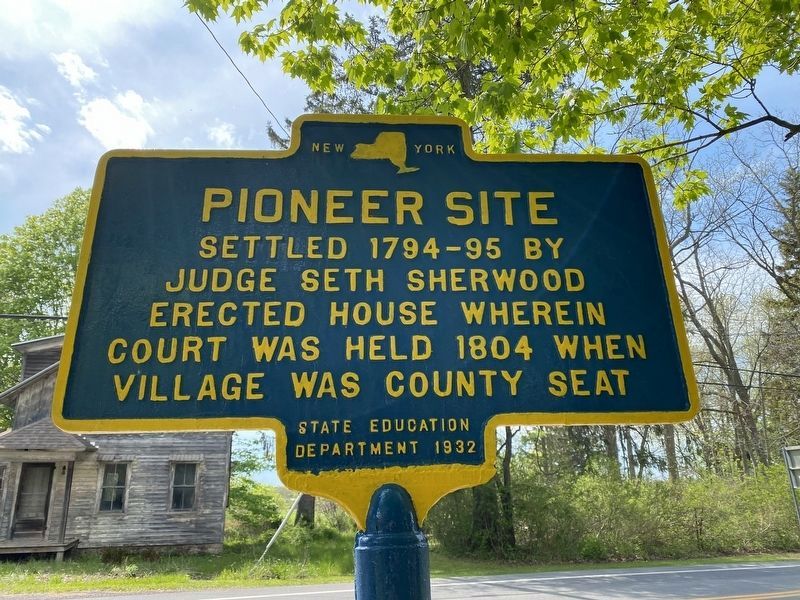 Pioneer Site Marker image. Click for full size.