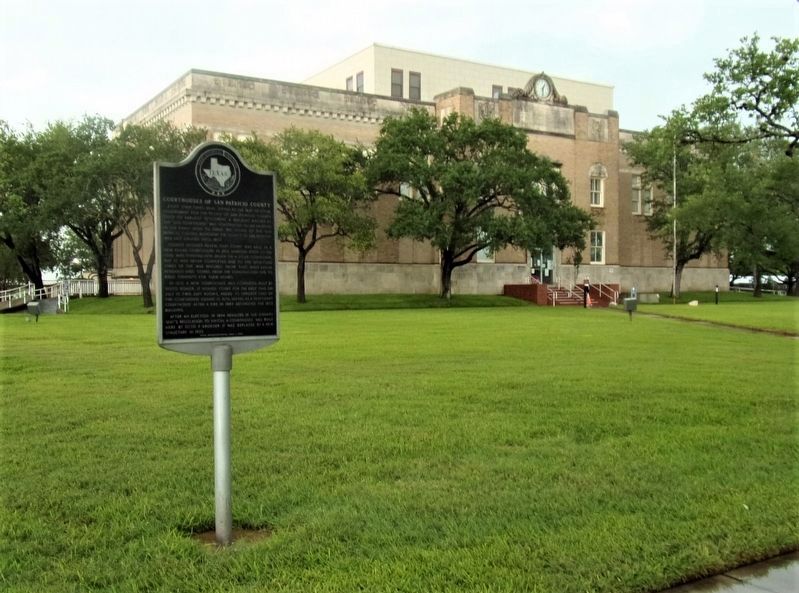 Courthouses of San Patricio County Marker. Click for full size. Courthouses of San Patricio County Marker image. Click for full size.