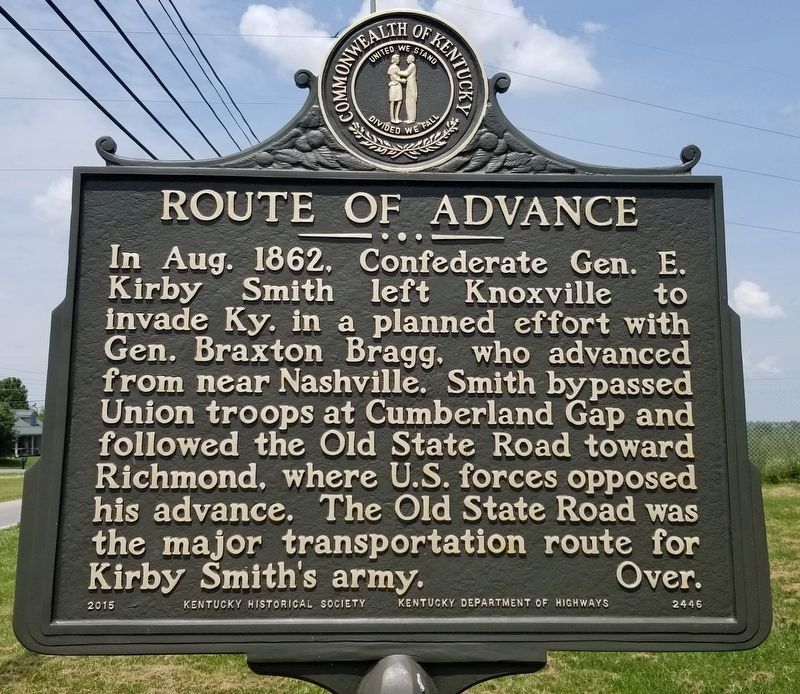 Route of Advance Marker image. Click for full size.
