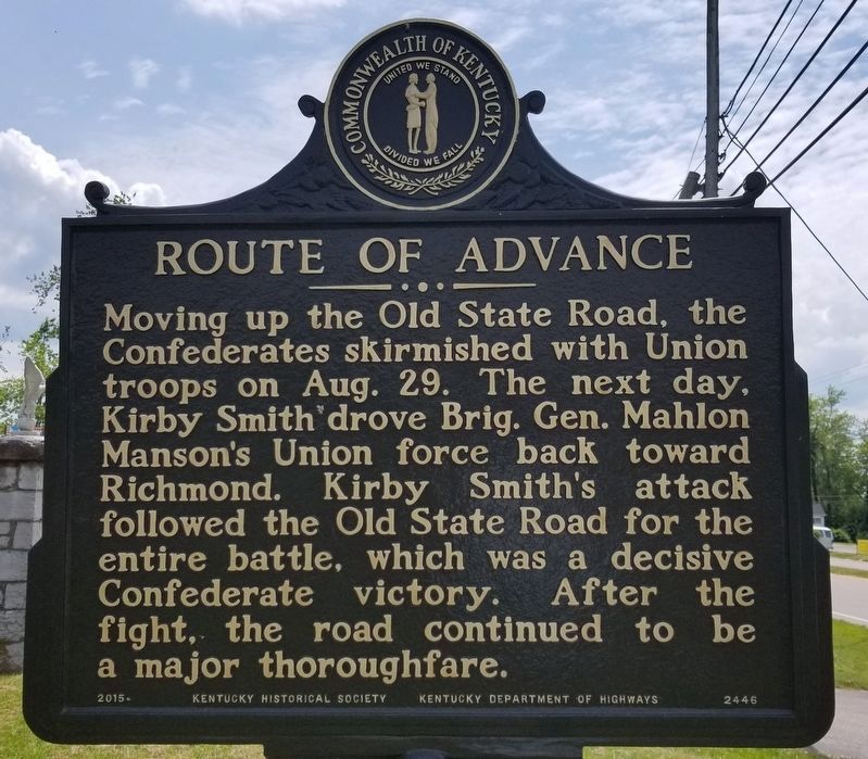 Route of Advance Marker reverse image. Click for full size.