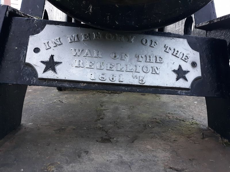 Civil War Memorial Cannon Marker. Click for full size. Civil War Memorial Cannon Marker image. Click for full size.