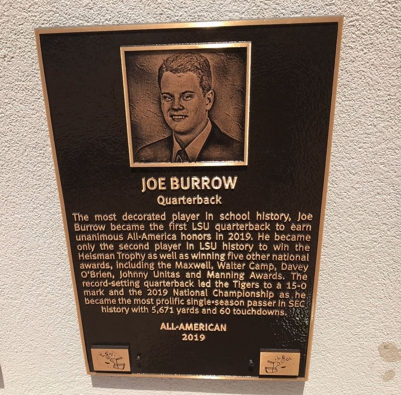 Joe Burrow Marker. Click for full size. Joe Burrow Marker image. Click for full size.