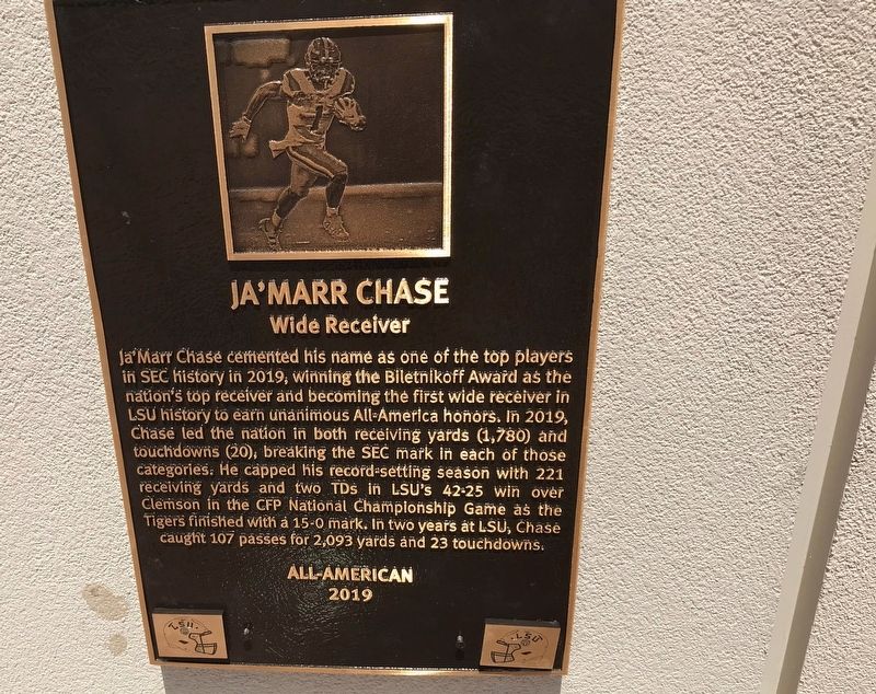 Ja'Marr Chase Marker. Click for full size. Ja'Marr Chase Marker image. Click for full size.