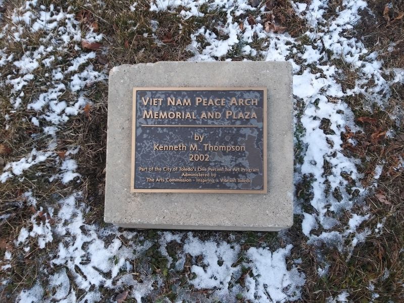 Viet Nam Peace Arch Memorial Plaza Marker. Click for full size. Viet Nam Peace Arch Memorial Plaza Marker image. Click for full size.