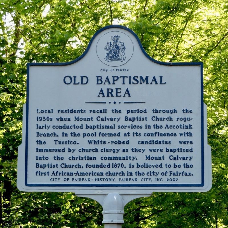 Old Baptismal Area Marker image. Click for full size.