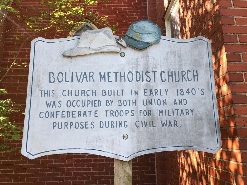 Bolivar Methodist Church Marker image. Click for full size.