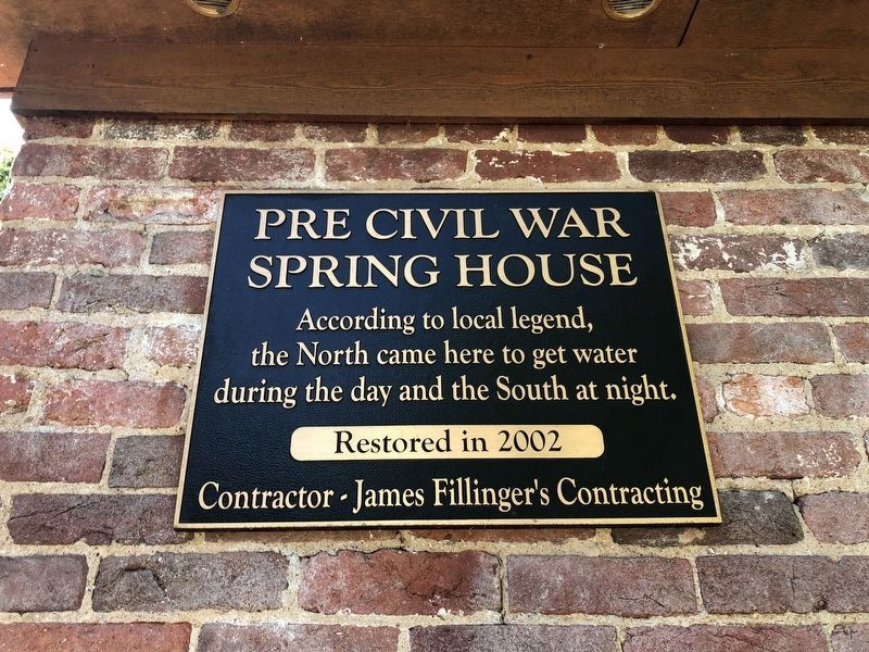 Pre Civil War Spring House Marker image. Click for full size.