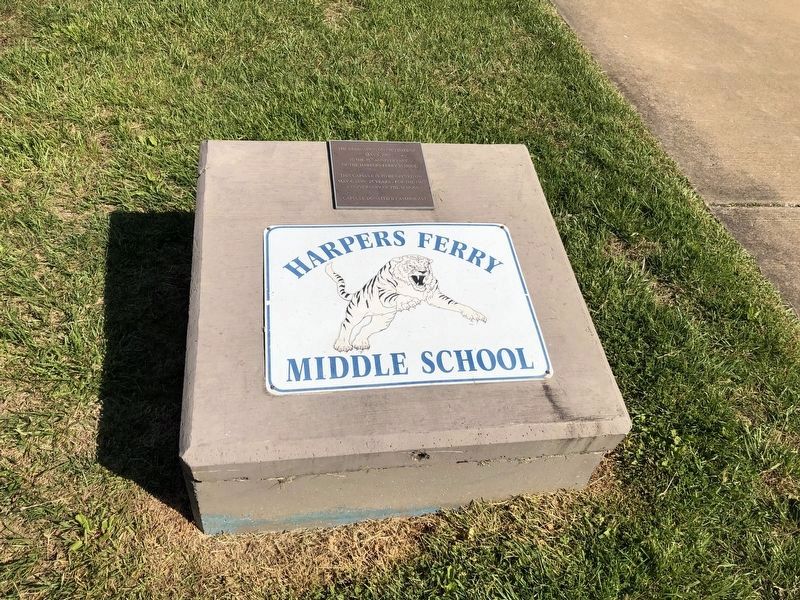 Harpers Ferry School dedication display nearby image. Click for full size.