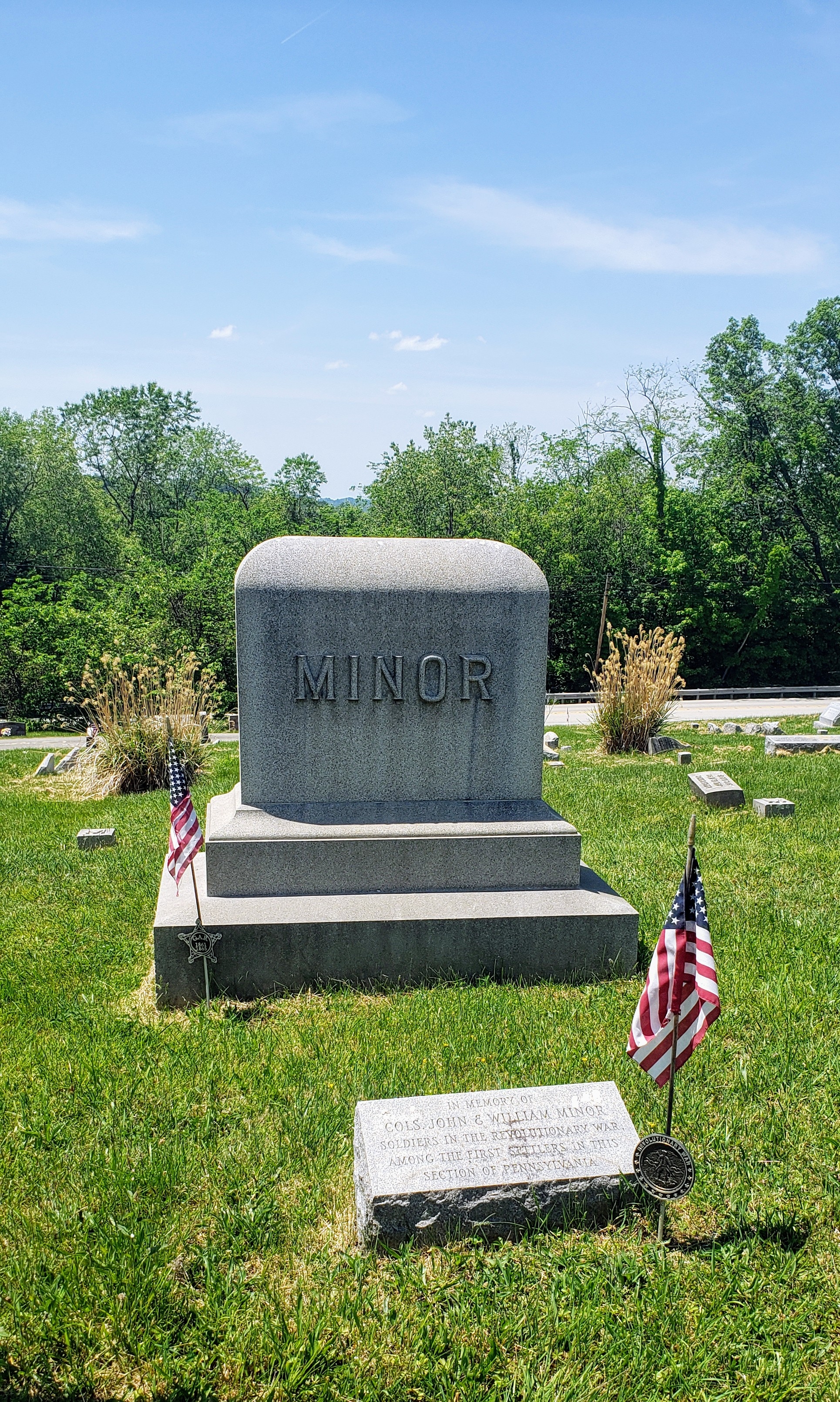 In Memory of Cols. John & William Minor Marker