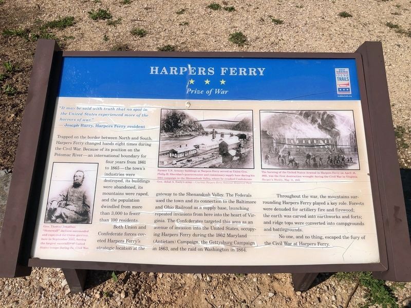 Harpers Ferry Marker image. Click for full size.