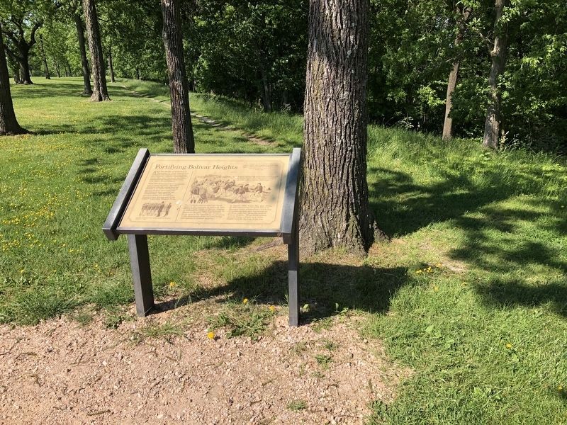 Fortifying Bolivar Heights Marker image. Click for full size.