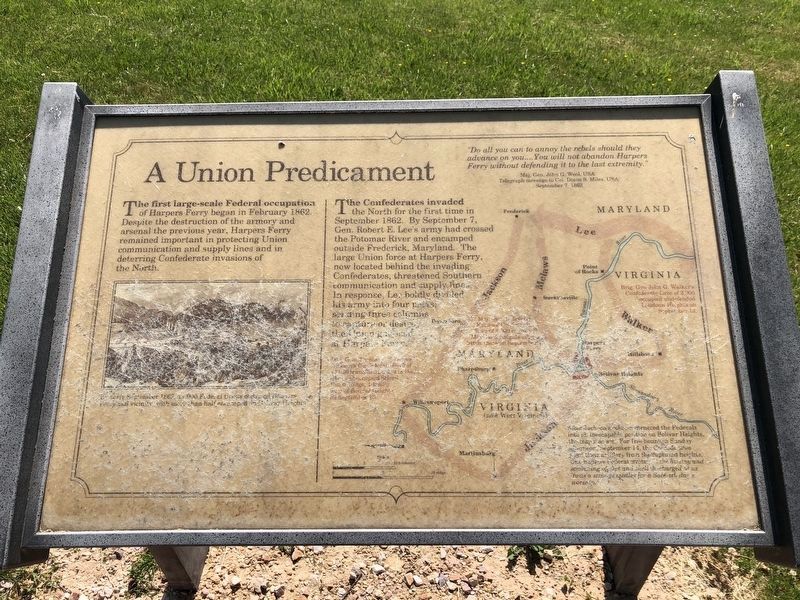 A Union Predicament Marker image. Click for full size.