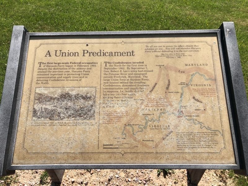 A Union Predicament Marker. Click for full size. A Union Predicament Marker image. Click for full size.