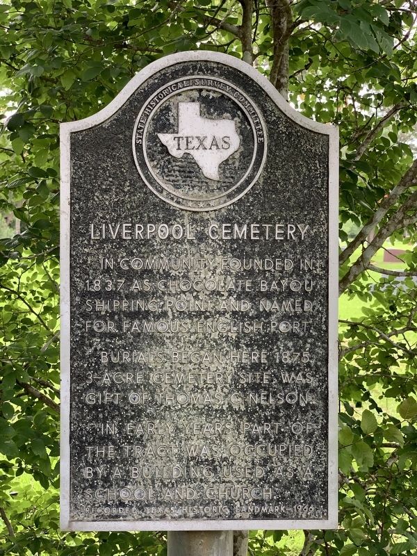 Liverpool Cemetery Marker. Click for full size. Liverpool Cemetery Marker image. Click for full size.
