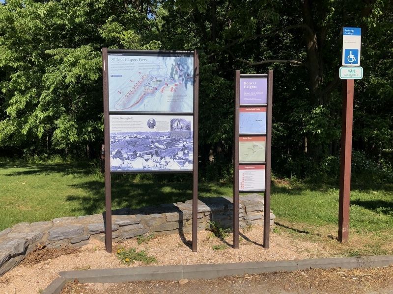 Battle of Harpers Ferry / Union Stronghold Marker. Click for full size. Battle of Harpers Ferry / Union Stronghold Marker image. Click for full size.