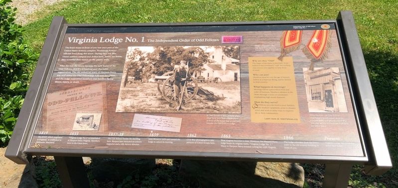 Virginia Lodge No. 1 Marker image. Click for full size.
