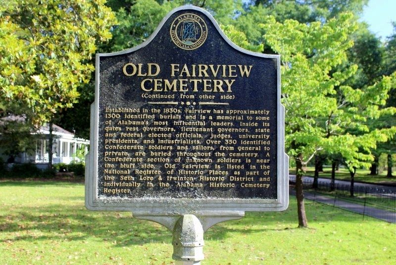 Old Fairview Cemetery Marker Side 2 image. Click for full size.