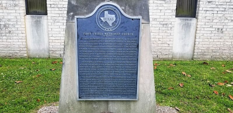 First United Methodist Church <small>Of Beaumont</small> Marker image. Click for full size.