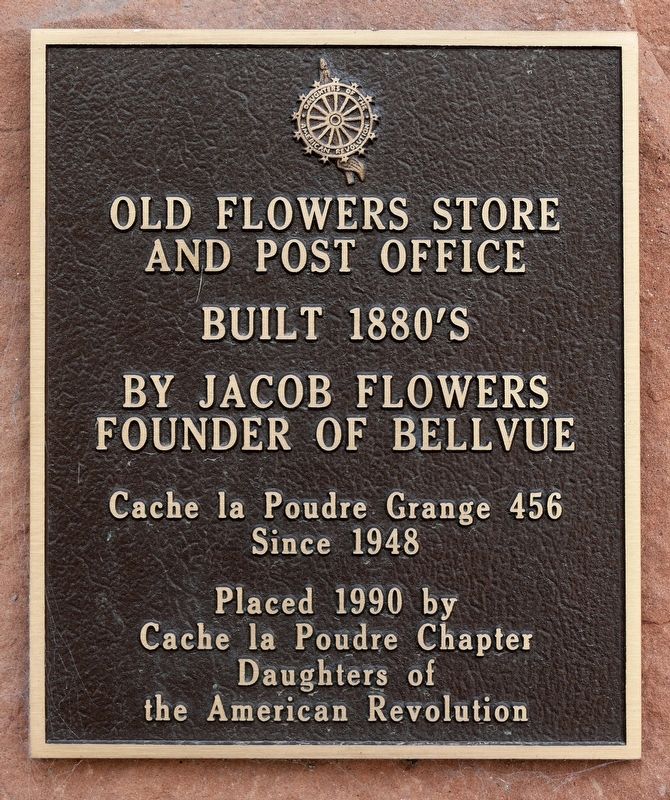 Old Flowers Store and Post Office Marker image. Click for full size.