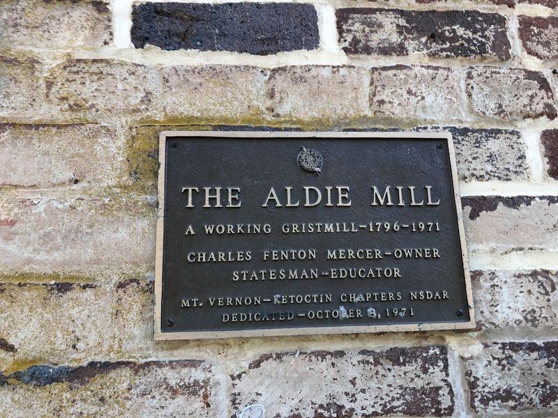 The Aldie Mill Marker image. Click for full size.