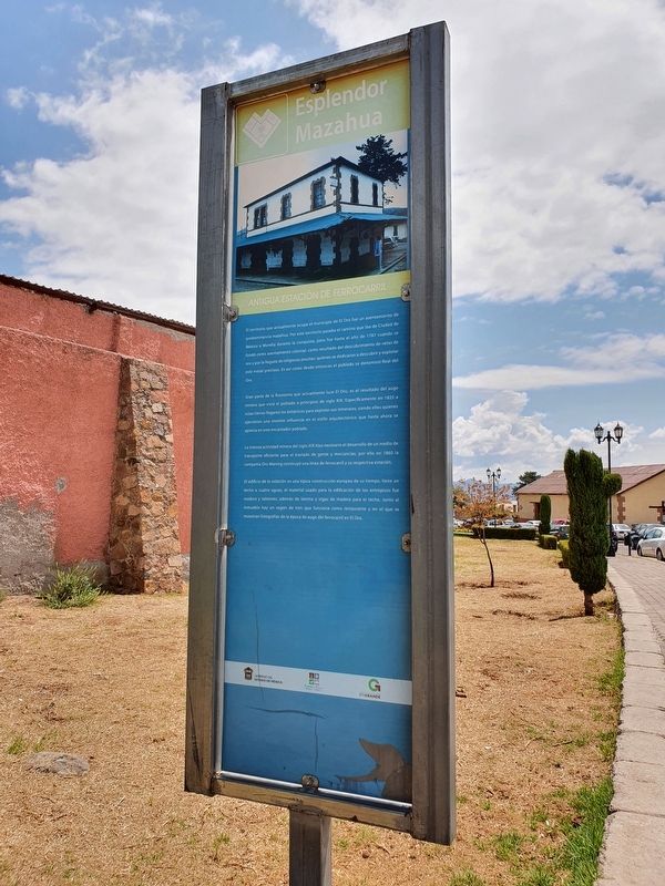 Old Railway Station Marker. Click for full size. Old Railway Station Marker image. Click for full size.