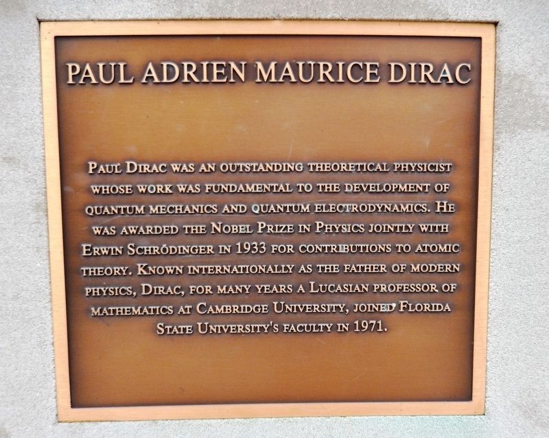 Paul Adrien Maurice Dirac Marker image. Click for full size.
