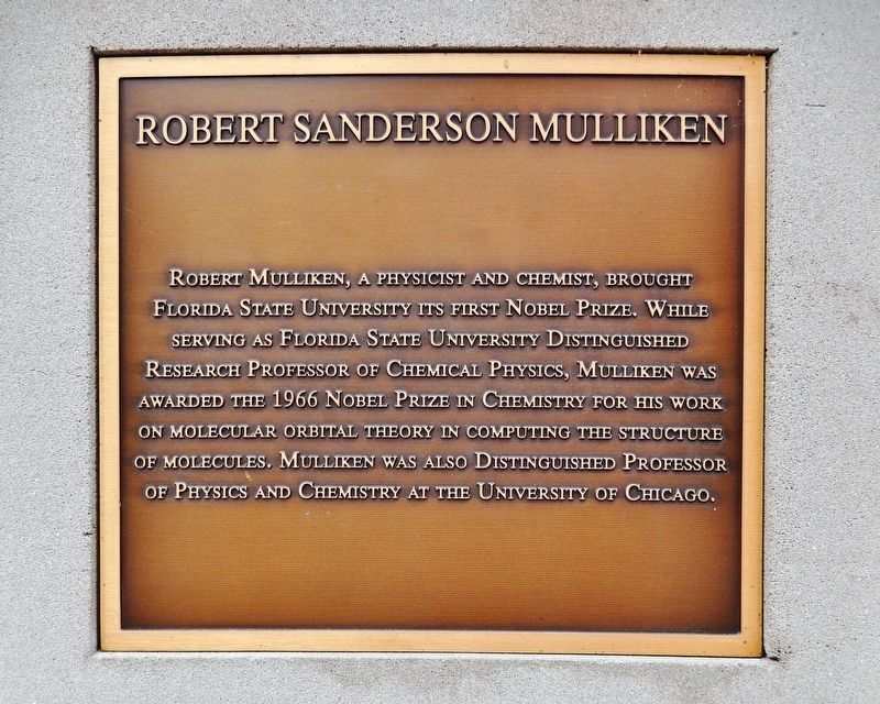 Robert Sanderson Mulliken Marker image. Click for full size.