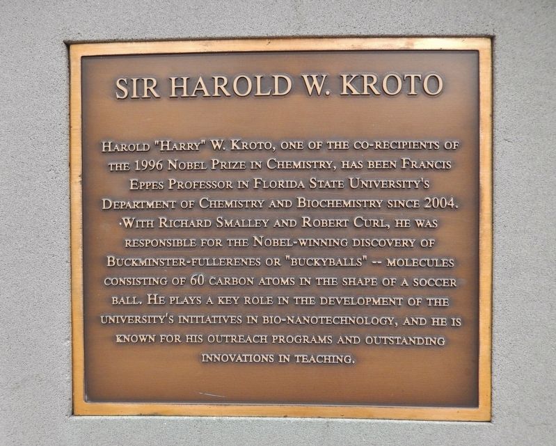 Sir Harold W. Kroto Marker image. Click for full size.