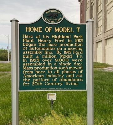 Home of the Model T Marker image. Click for full size.