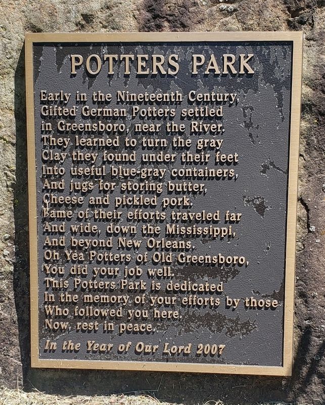 Potters Park Marker image. Click for full size.