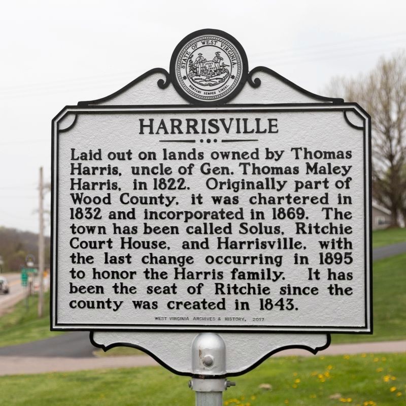Harrisville side of marker image. Click for full size.