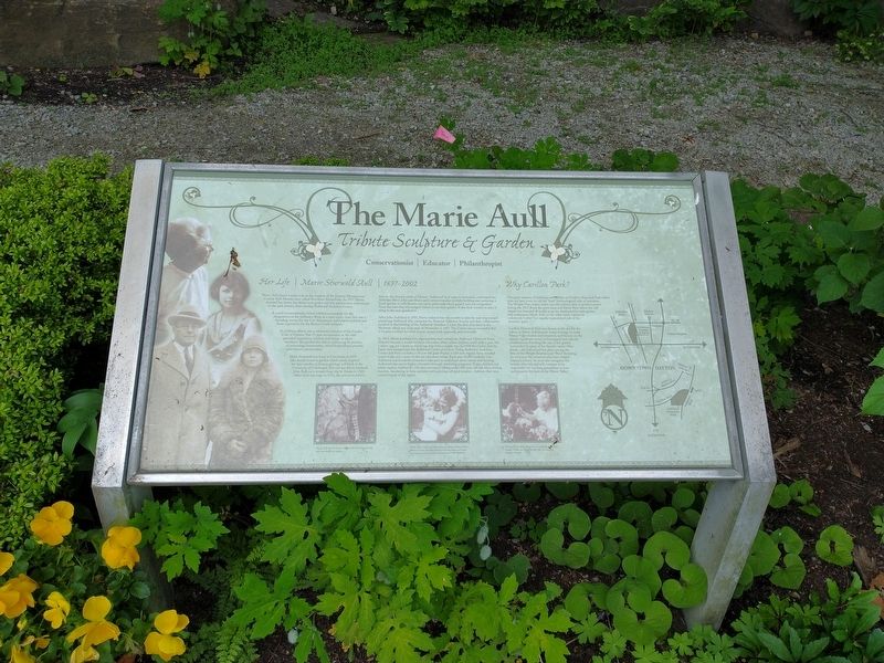 The Marie Aull Tribute Sculpture & Garden Marker image. Click for full size.