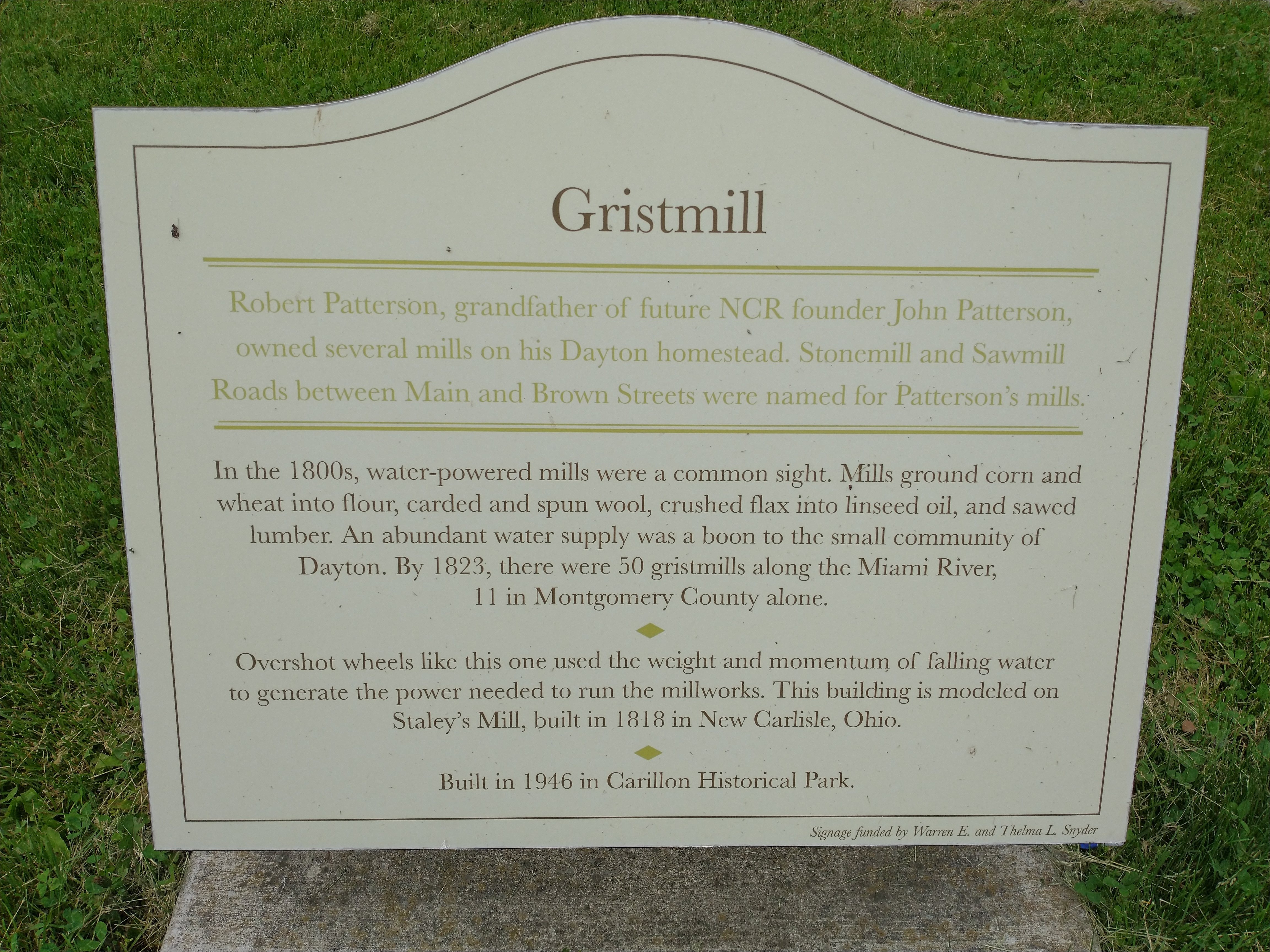Gristmill Marker