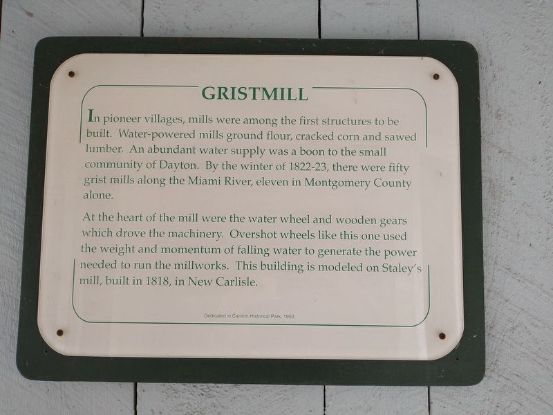 Gristmill Marker image. Click for full size.