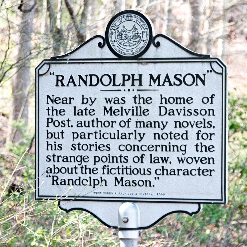 “Randolph Mason” Marker image. Click for full size.