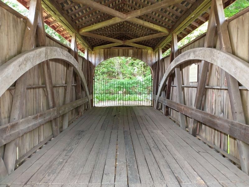 Inside Smith Covered Bridge image. Click for full size.