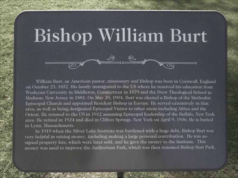 Bishop William Burt Marker image. Click for full size.