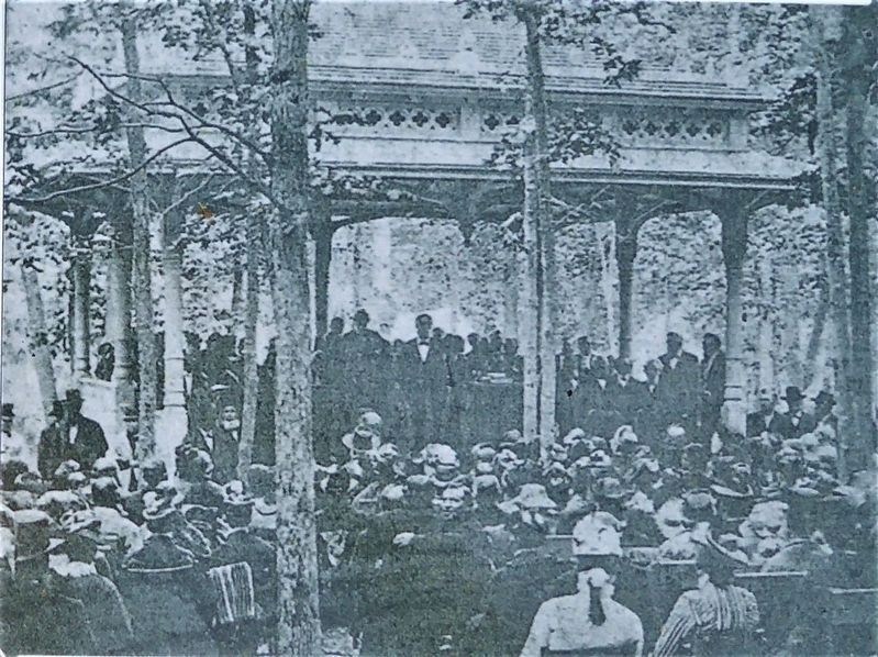 Photo of the Pavilion on the Camp Wesley Marker image. Click for full size.
