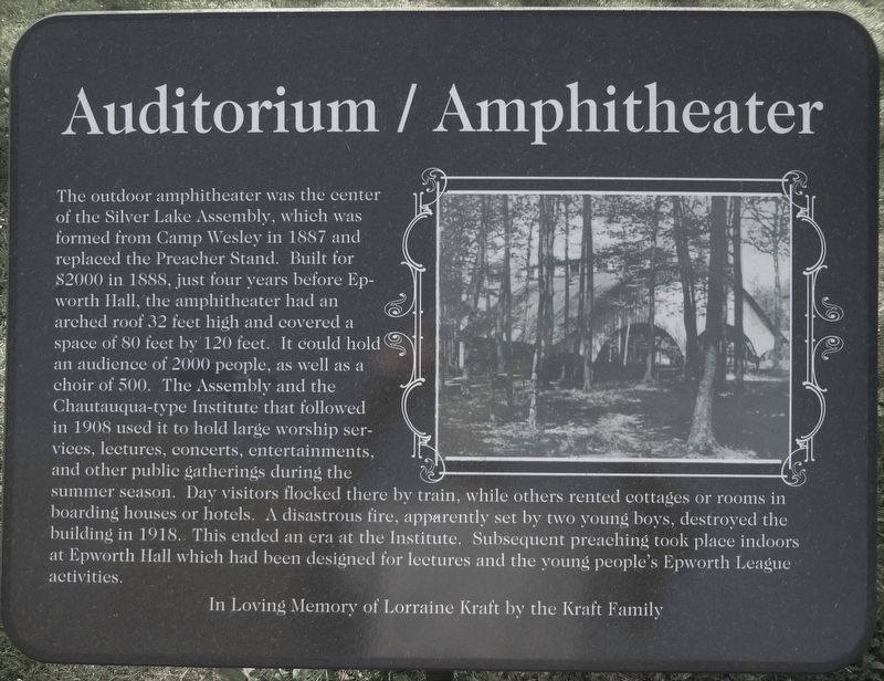 Auditorium / Amphitheater Marker image. Click for full size.