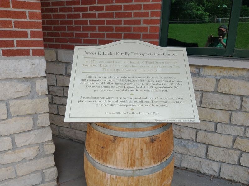James F. Dickie Family Transportation Center Marker image. Click for full size.