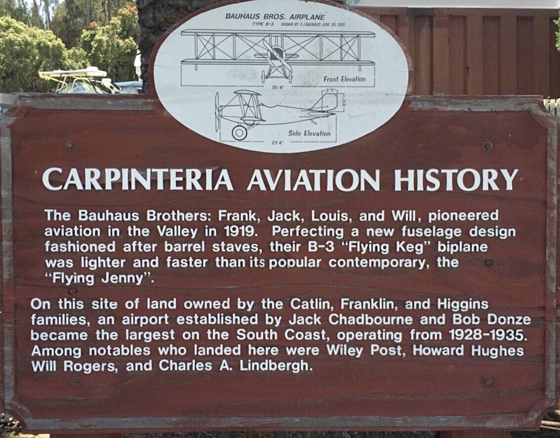 Carpinteria Aviation History Marker