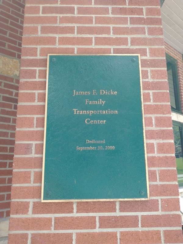 James F. Dickie Family Transportation Center Marker image. Click for full size.