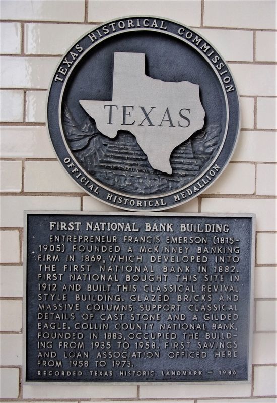 First National Bank Building Marker. Click for full size. First National Bank Building Marker image. Click for full size.
