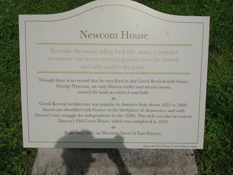 Newcom House Marker image. Click for full size.