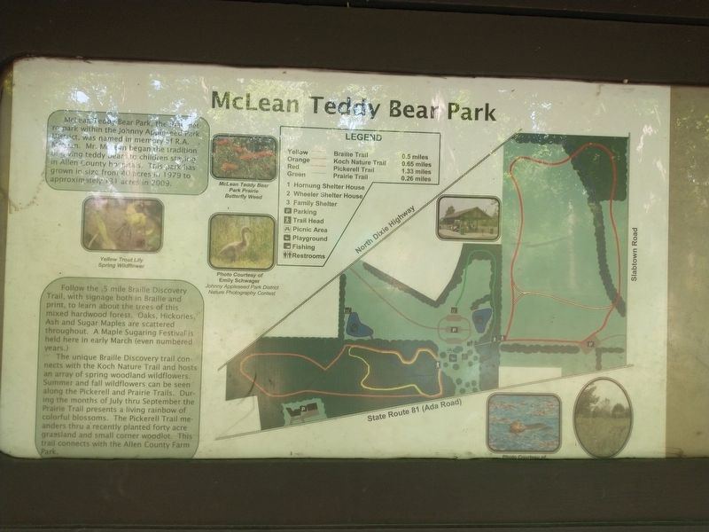 McLean Teady Bear Park Marker image. Click for full size.